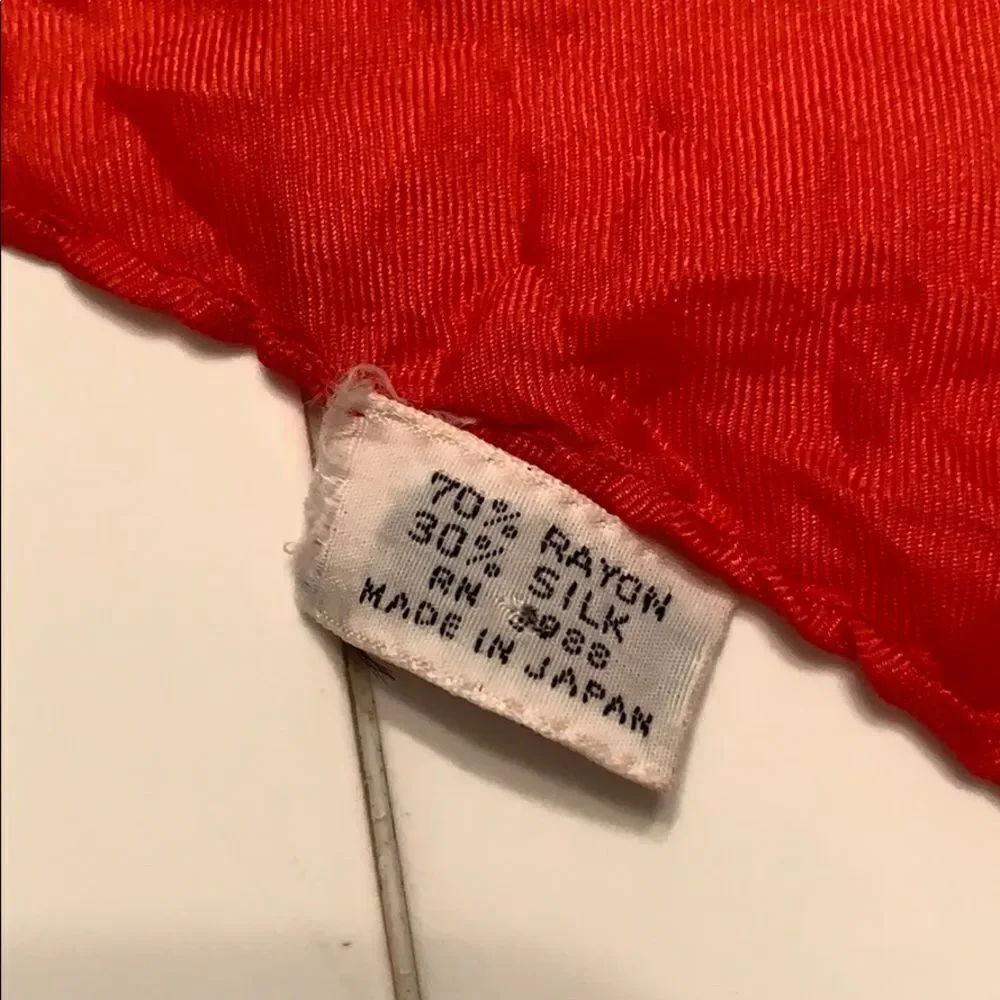 Vtg 60s drum & sword rayon/silk scarf‎